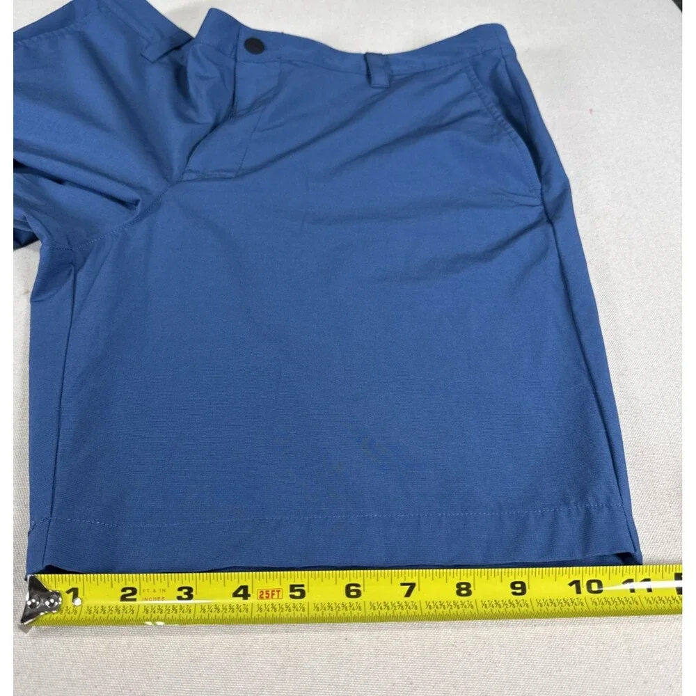 Banana Republic Mens Core Temp Shorts 38 Blue Performance Tech Chino Golf Resort